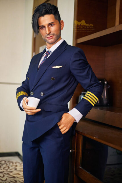 Harry-176cm/5ft9 Handsome Pilot Male Sex Doll with Big Penis